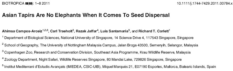 Campos-Arceiz et al. 2011